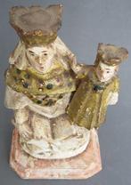 Om 1800-1850 Houten Beeld Sculptuur Madonna Maria met Kind, Ophalen of Verzenden