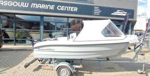 440 sloep met zgan 4takt 9.8 pk buitenboordmotor, Watersport en Boten, Sloepen, Zo goed als nieuw, Tot 10 pk, 3 tot 6 meter, Buitenboordmotor