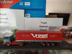 Vogel Scania 140 met 3-assige klassieke huifoplegger, Hobby en Vrije tijd, Ophalen of Verzenden, Nieuw, Bus of Vrachtwagen, Tekno