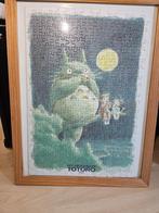 Ingelijste totoro anime puzzel, Verzenden, 500 t/m 1500 stukjes, Gebruikt, Legpuzzel