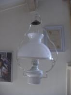 witte olielamp brand op lampenolie, Ophalen, Zo goed als nieuw, Glas, 50 tot 75 cm