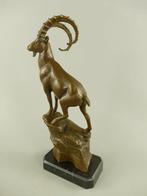Bronzen beeld van een steenbok - H.37cm, Ophalen of Verzenden, Brons