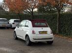 Fiat 500C 1.2 Cabrio automaat in Topstaat! 6mnd garantie, Auto's, Stof, Gebruikt, 4 cilinders, Wit