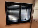 ✅ 2x Zwarte kwaliteits shutters, 100 tot 150 cm, Zwart, Ophalen of Verzenden, Zo goed als nieuw