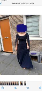 Donkerblauwe galajurk, Kleding | Dames, Gelegenheidskleding, Maat 38/40 (M), Galajurk, Blauw, Ophalen of Verzenden