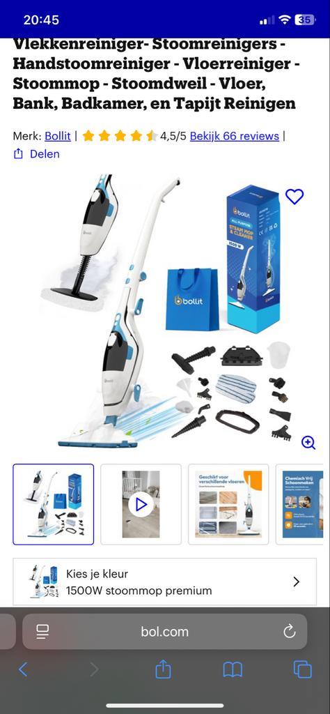 Bollit Stoomreiniger, Witgoed en Apparatuur, Stofzuigers, Nieuw, Overige typen, Ophalen of Verzenden