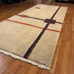 Trendy Origineel Perzisch tapijt – Gabbeh 196 x 85 cm, Huis en Inrichting, Ophalen, Www.ttmwonen.nl, Crème, Nieuw