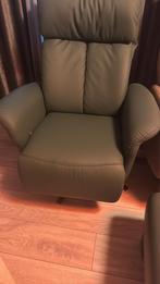 Himolla relax zetel inclusief poef, Ophalen, Nieuw, Leer, 50 tot 75 cm