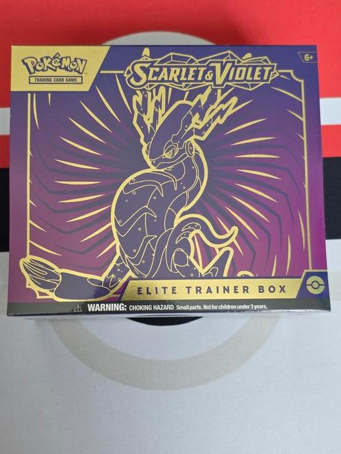 Scarlet & Violet Miraidon Elite Trainer Box (ETB), Hobby en Vrije tijd, Verzamelkaartspellen | Pokémon, Zo goed als nieuw, Ophalen