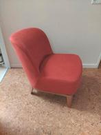 Ikea Stockholm fauteuil met linnen hoes in steenrood terra, Ophalen, Gebruikt, 50 tot 75 cm