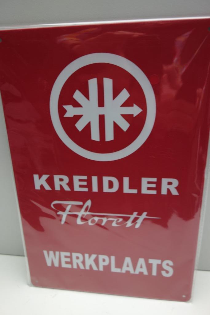 KREIDLER FLORETT BROMFIETS LOGO BORD WERKPLAATS, Verzamelen, Overige Verzamelen, Nieuw, Verzenden