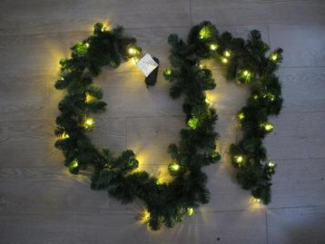 Prachtige kerst guirlande 2,7 m x D 20 cm warm wit LED  beschikbaar voor biedingen