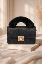 Partij tassen zwarte Mihella glitter crossbody tasjes, NHP International, Zwart, Ophalen of Verzenden, Schoudertasje