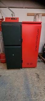 Thermoflux Pelletketel Eco 50Kw incl. Heaters en buizen, Doe-het-zelf en Verbouw, Ophalen, Gebruikt, Hoog rendement (Hr), Cv-ketel of Combi-ketel