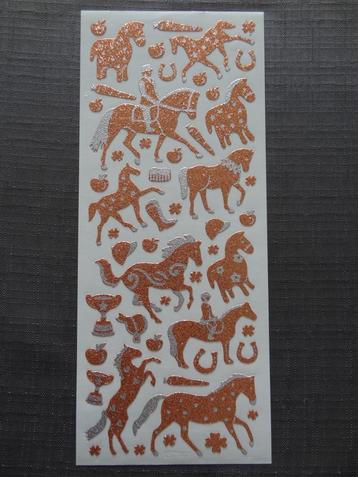 NIEUW! Hobby Stickervel Paard Glitter >Snelle Verzending!<  beschikbaar voor biedingen