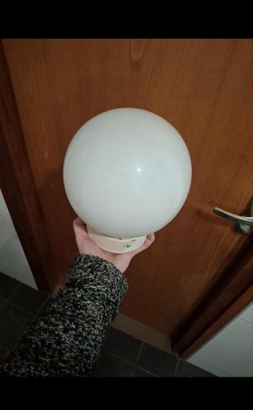 Bollamp Plafondlamp plafonnière vintage wit  beschikbaar voor biedingen