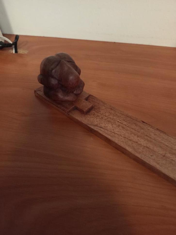 Yogi Man Wierookbrander - Houten Wierookhouder, Antiek en Kunst, Kunst | Beelden en Houtsnijwerken, Ophalen of Verzenden