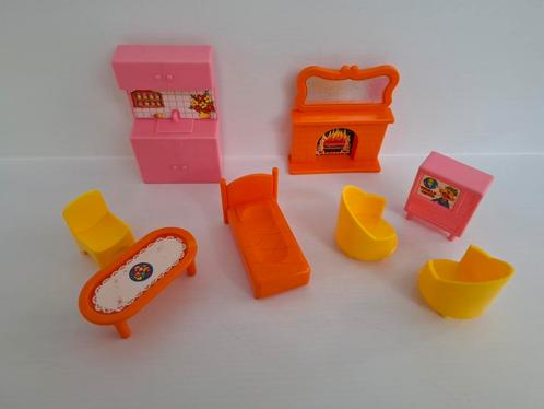 Vintage Tyco Sesamstraat Sesame Street Play Cottage meubels, Verzamelen, Poppenhuizen en Toebehoren, Gebruikt, Gebruiksvoorwerp