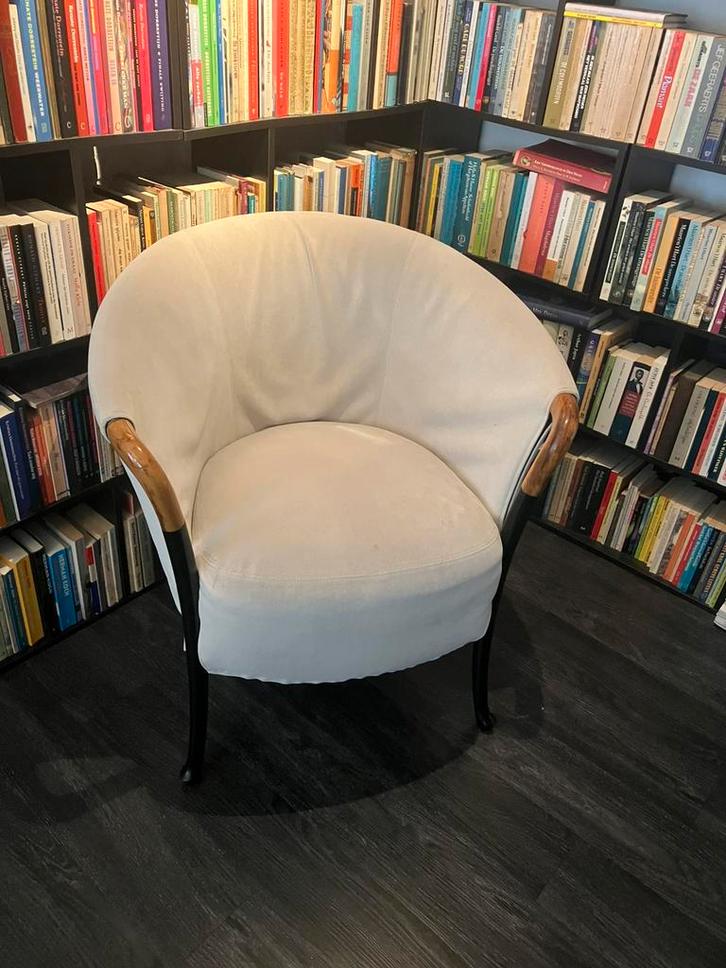 Giorgetti fauteuil, Huis en Inrichting, Fauteuils, Gebruikt, Overige materialen, 50 tot 75 cm, Minder dan 75 cm, Ophalen