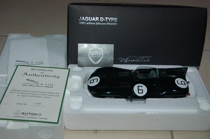 1:18 JAGUAR D TYPE LEMANS WINNER #6 Autoart 85586 WRH, Hobby en Vrije tijd, Modelauto's | 1:18, Zo goed als nieuw, Auto, Autoart