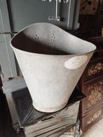 Antieke Franse grote fruit pluk schaal van zink 19e eeuws, Ophalen of Verzenden