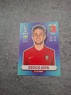 Panini sticker WK Qatar 2022. Speler Diogo Jota Portugal., Verzenden, Zo goed als nieuw, Sticker