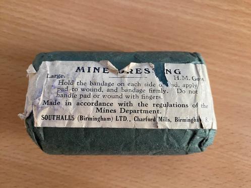 WO2 Engels “Mine Dressing Large” verbandpakje, Verzamelen, Militaria | Tweede Wereldoorlog, Landmacht, Kleding of Schoenen, Engeland