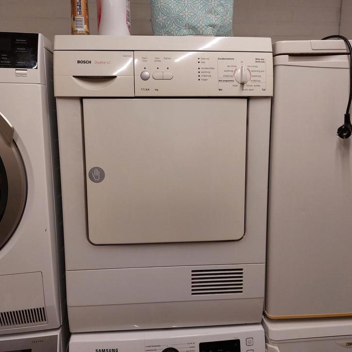 Wasdroger Bosch, Witgoed en Apparatuur, Wasdrogers, Gebruikt, Condens, Voorlader, 4 tot 6 kg, 85 tot 90 cm, Wolprogramma, Ophalen