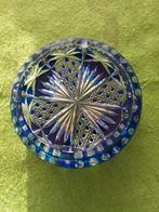 Kristallen asbak met blauwe accenten, Ophalen of Verzenden, Nieuw, Kristal, Overige typen