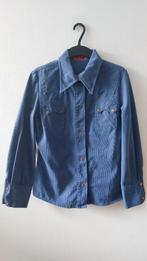 Vintage 60s Miss Levis corduroy western overhemd 🍀, Kleding | Dames, Blouses en Tunieken, Gedragen, Blauw, Ophalen of Verzenden