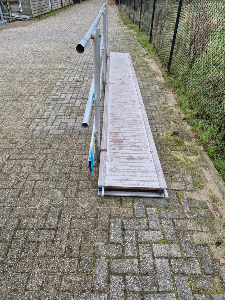 Loopbrug platform aluminium rolsteiger loopbruggen, Doe-het-zelf en Verbouw, Steigers, Rolsteiger of Kamersteiger, 5 meter of hoger