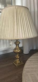 Bronzen lamp met kap, Huis en Inrichting, Ophalen of Verzenden, Gebruikt, Metaal, Minder dan 100 cm