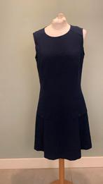 LaDress xs zgan jurk mouwloos crêpe navy, Zo goed als nieuw, Knielengte, Verzenden, Blauw