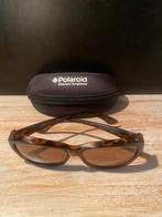 Vintage Polaroid zonnebril, voorzetbril met etui, Ophalen of Verzenden, Zo goed als nieuw, Bruin, Overige merken