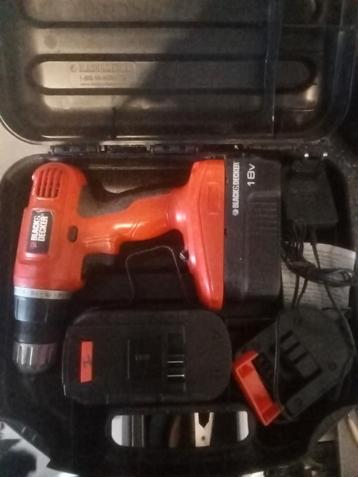 Black & Decker 18V Boor- en Schroefmachine beschikbaar voor biedingen