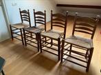 4 antieke eiken knopstoelen, Antiek en Kunst, Ophalen
