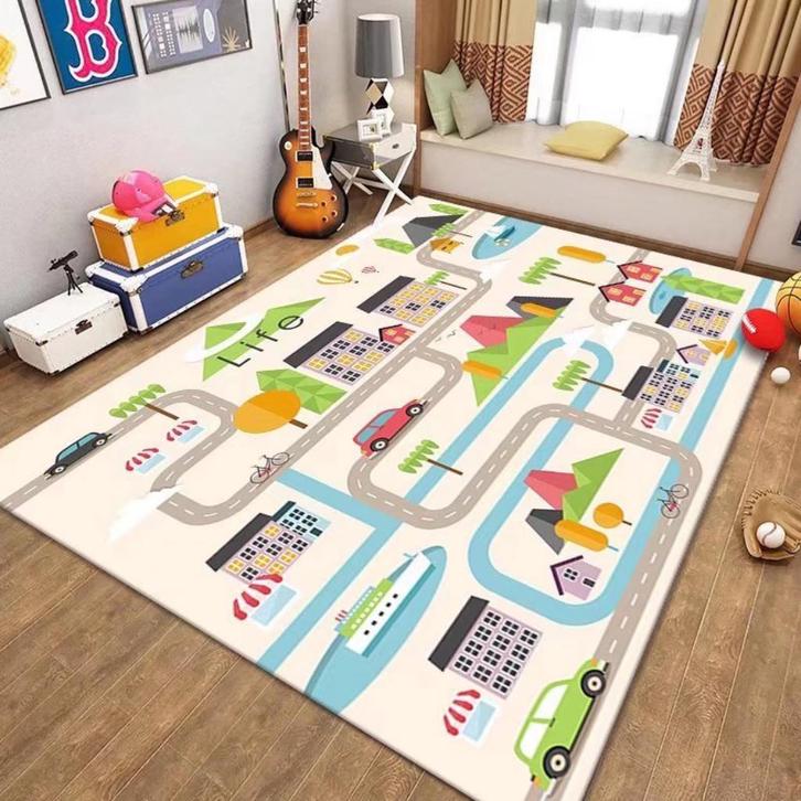 Kinder Speelkleed 2 / Auto Weg Wegen Spelen Speelmat Kleed, Kinderen en Baby's, Speelgoed | Speelkleden, Nieuw, Verzenden