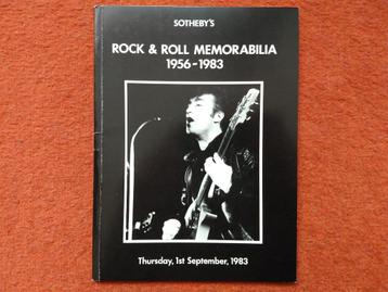 Catalogus Sotheby's Rock & Roll Memorabilia met o.a. Beatles