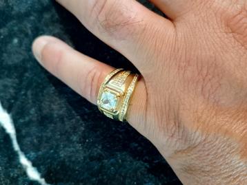Gouden ring 14KT (585) keurmerk  beschikbaar voor biedingen
