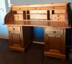 Geloogd grenen bureau secretaire met rolluik, Ophalen, Zo goed als nieuw
