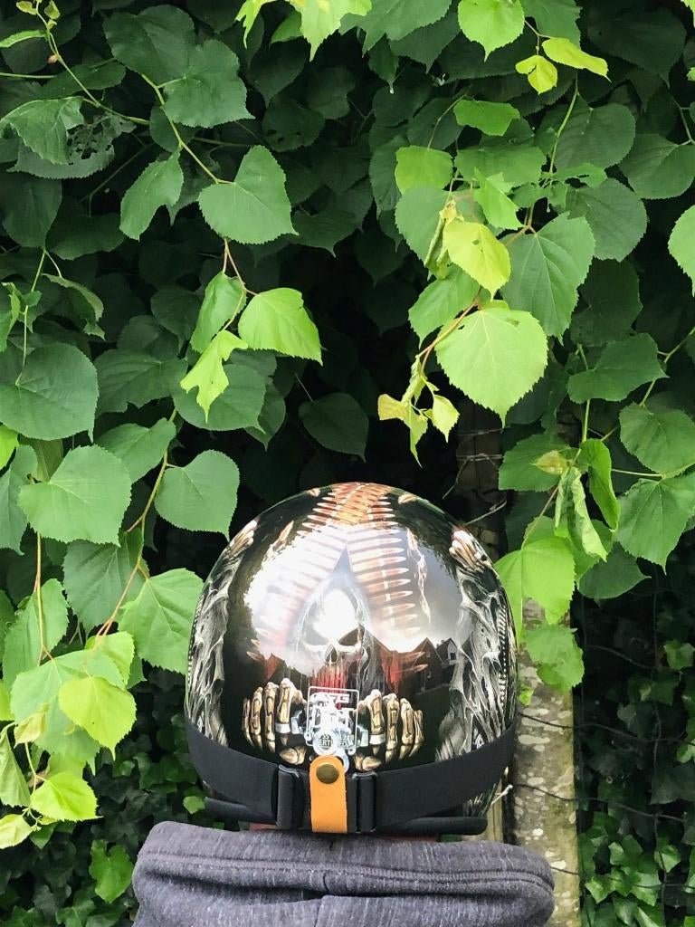 VIETNAM theme pothelm + facemask, NIEUW in de doos, Motoren, M, Rietstraat 2E, Jethelm, Kinderen