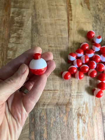 Dobbers rond 25 mm - push-button-floats - Nieuw! beschikbaar voor biedingen