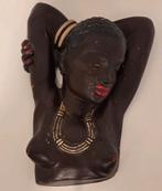 Afrikaanse Wandbeeld Vrouw, Antiek en Kunst, Kunst | Beelden en Houtsnijwerken, Ophalen of Verzenden