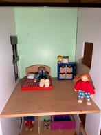 Poppenhuis met Goki Poppetjes & Meubels, Ophalen, Gebruikt, Poppenhuis