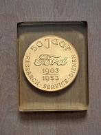 Penning 50 jaar Ford 1903-1953  in kunsthars, Ophalen of Verzenden, Gebruikt, Auto's