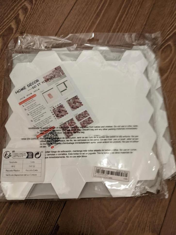 Opplak Keukentegels - 2x 10 stuks, Doe-het-zelf en Verbouw, Tegels, Nieuw, Wandtegels, Overige materialen, 20 tot 40 cm, 20 tot 40 cm