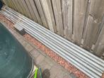 Zgan 12 gegalvaniseerde palen circa 3mtr. lang doorsnee 4,9, Ophalen, Zo goed als nieuw, 250 cm of meer, Palen