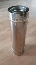 Dubbelwandig rookkanaal RVS, diameter Ø100-150, 500mm pijp, Doe-het-zelf en Verbouw, Buizen en Afvoer, Overige typen, Ophalen of Verzenden