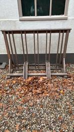 Unique houten fietsenrek voor 5 fietsen, Ophalen, Gebruikt