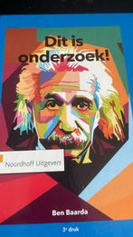 Ben Baarda - Dit is onderzoek!, Ophalen of Verzenden, Zo goed als nieuw, Ben Baarda